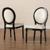 Baxton Studio Louis Beige and Black Dining Chair (Set of 2) 201-2P