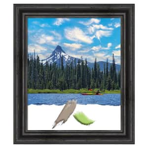 Rustic Pine Black Wood Picture Frame Opening Size 20 x 24 in.