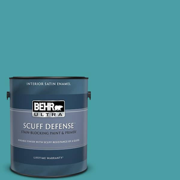 BEHR PREMIUM 1 gal. #M460-5 Aqua Fresco Semi-Gloss Enamel Interior