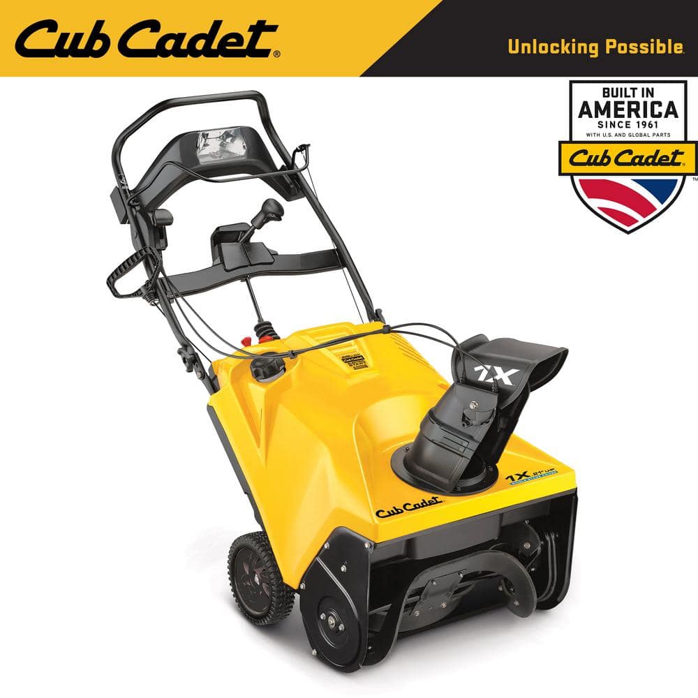 Cub Cadet 1X 21 in. 208 cc Single-Stage Electric Start Gas Snow Blower with Remote Chute Control and Headlight -  31PM2T6C710