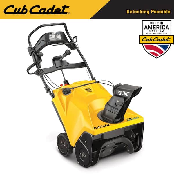 Cub Cadet 1X 21 in. 208 cc Single-Stage Electric Start Gas Snow Blower with Remote Chute Control and Headlight