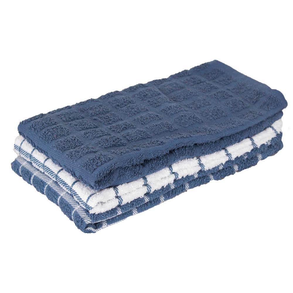 Ritz 6-Pack Terry Kitchen Towel and Dish Cloth Set ,Federal Blue