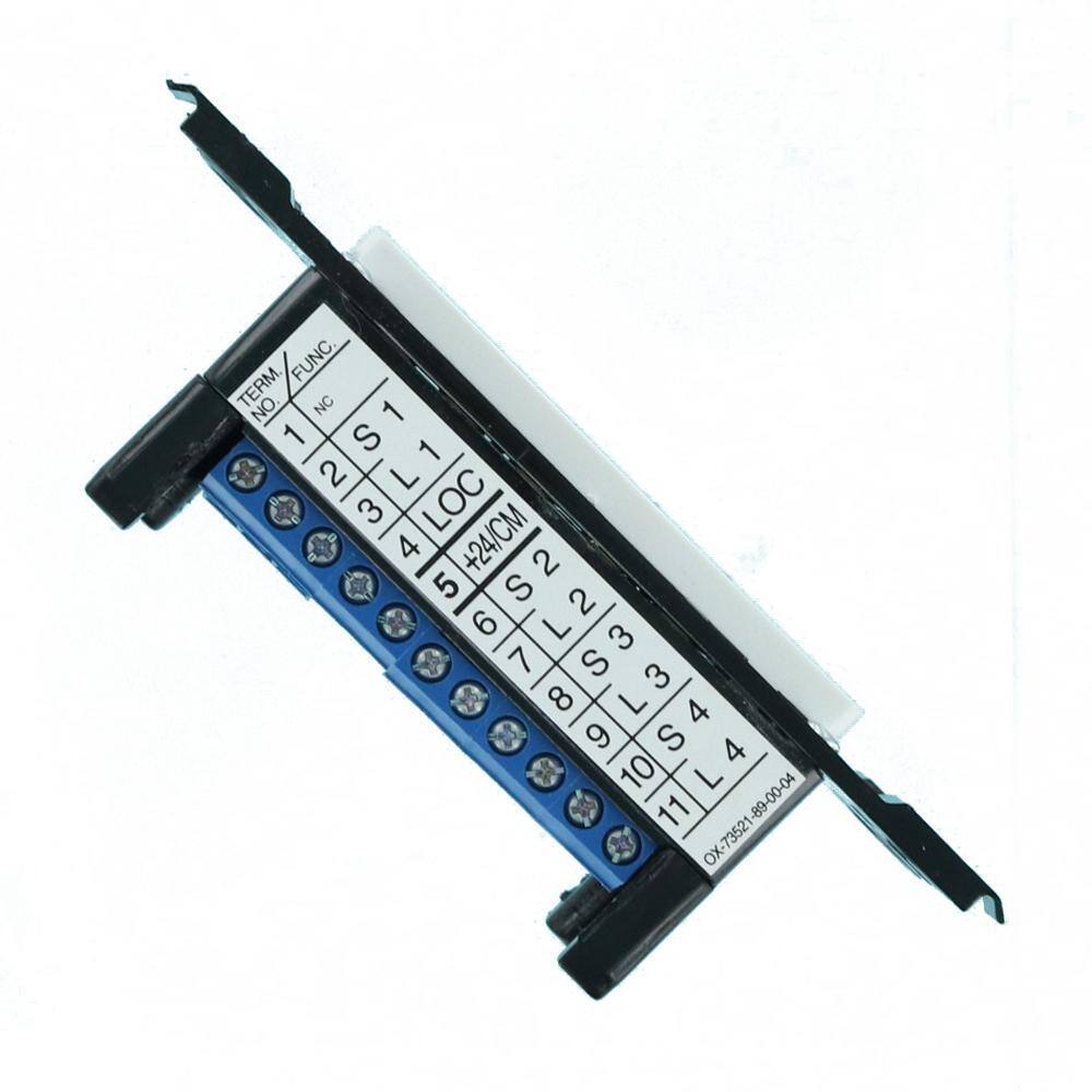 White Low Voltage Pushbutton Station with Copper Contacts