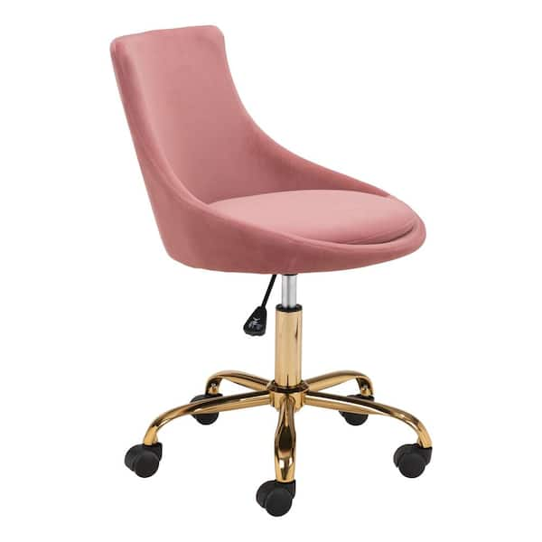 ZUO Mathair Pink Office Chair