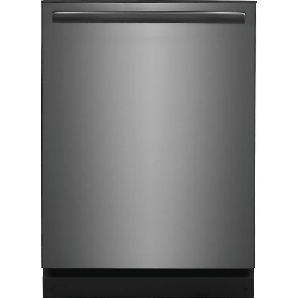 FRIGIDAIRE GALLERY 24 in. in Black Stainless Steel Built-In Tall Tub Dishwasher, Smudge-ProofÂ® Black Stainless Steel