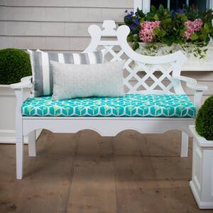 Cubed - Teal Rectangular Bench/Porch Swing Cushion