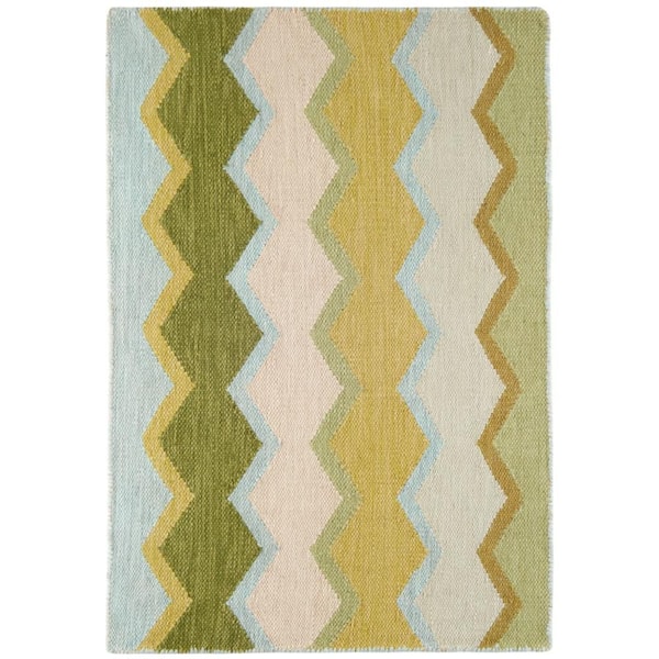 Safety Net Handwoven Green 4 ft. x 6 ft. Outdoor Area Rug