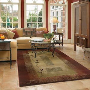 Mantra Red 2 ft. x 4 ft. Area Rug