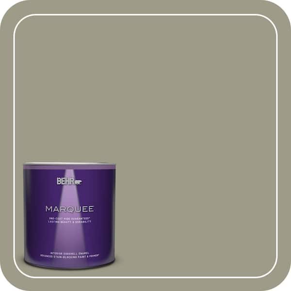 BEHR MARQUEE 1 qt. #MQ6-26 Milk Thistle One-Coat Hide Eggshell Enamel Interior Paint & Primer