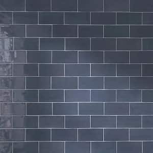 New Country Deep Blue 2.95 in. x 5.9 in. Polished Ceramic Wall Tile (5.38 sq. ft./Case)