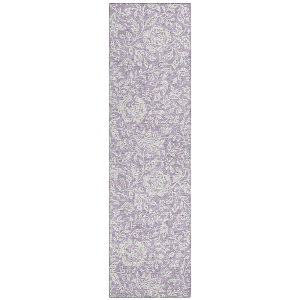 Chantille Machine Washable Indoor/Outdoor Abstract ACN2572 Lavender 2 ft. x 7 ft. Runner Rug price history on PriceWatchPro