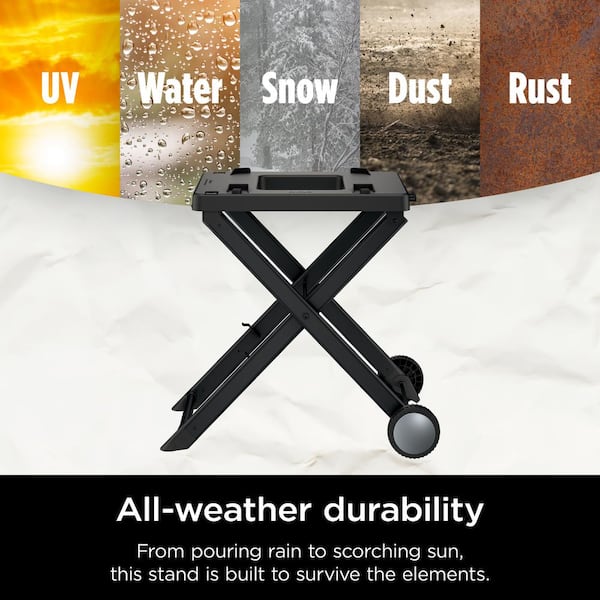Ninja XSKSTAND Woodfire Collapsible Outdoor Grill Stand, Compatible with  Ninja Woodfire Grills (OG700 Series), Foldable, Side Utensil Holder