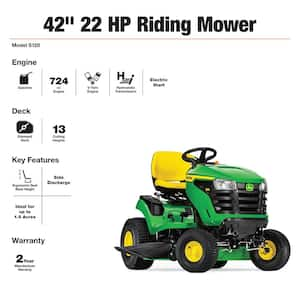 S120 42 in. 22 HP V-Twin Gas Hydrostatic Riding Lawn Mower