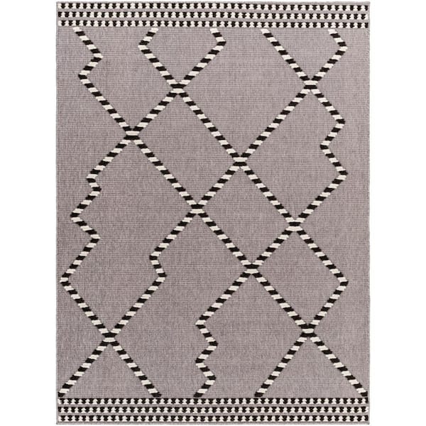 Artistic Weavers Lyna Gray 2 ft. x 3 ft. Indoor Machine-Washable Area Rug