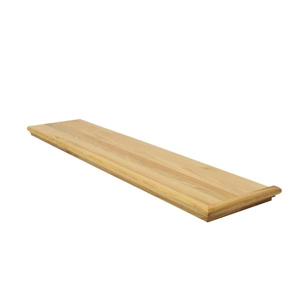 Stairtek 0.625 in. x 11.5 in. x 48 in. Prefinished Natural Hickory Right Return Retread