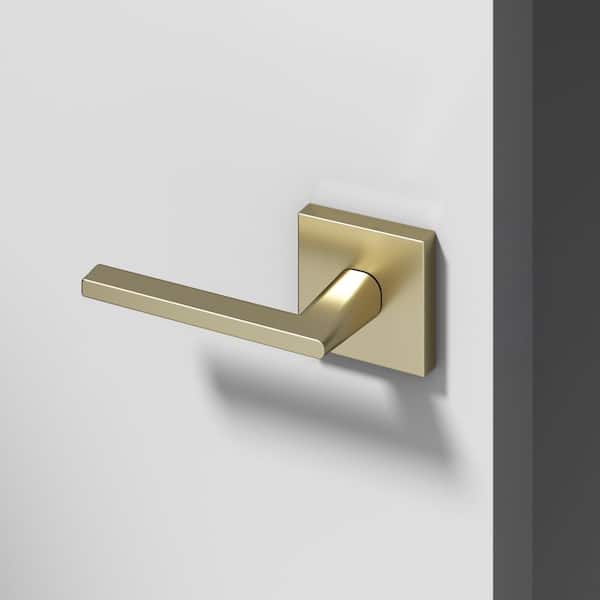 Okun Mirra Metal Brushed Champagne Gold Dummy Door Handle with
