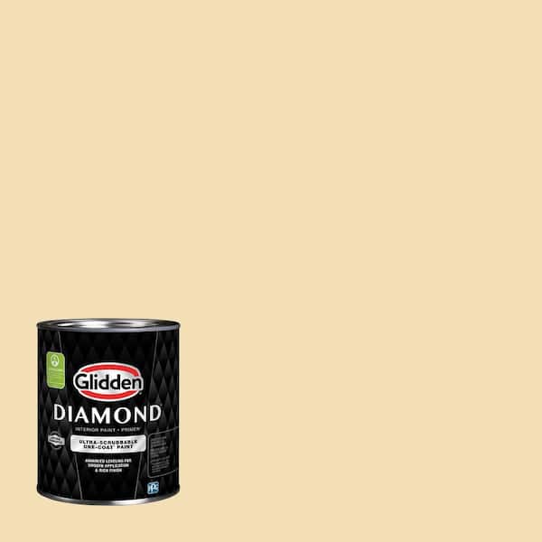 Glidden Diamond 1 qt. PPG1208-3 Belgian Waffle Satin Interior Paint with Primer