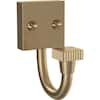 Liberty Simple Square 2.88 in. Champagne Bronze Single Prong Hook B43206-CZ-CP