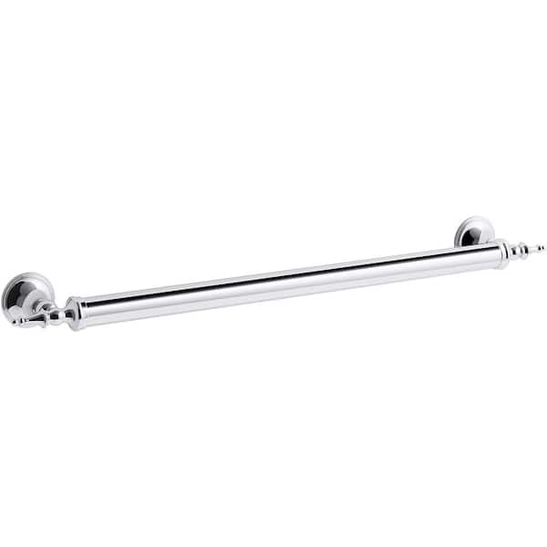KOHLER Decorative 24 in. Grab Bar in Polished Chrome