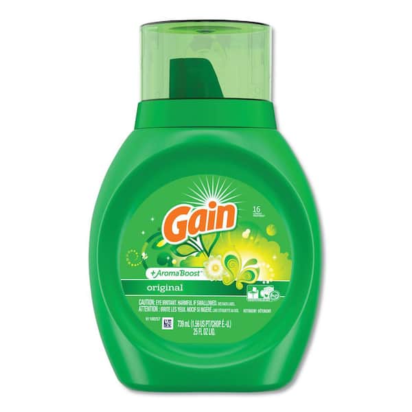 Gain Original Fresh Scent Bottle Liquid Laundry Detergent 6/Carton, 25 fl. oz.