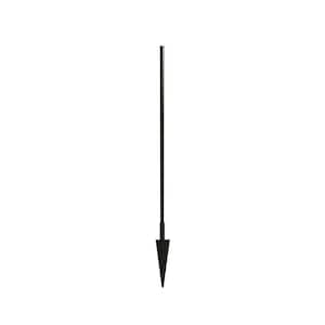 Heritage 60.6 in. H 3-Rail Steel Fence Post