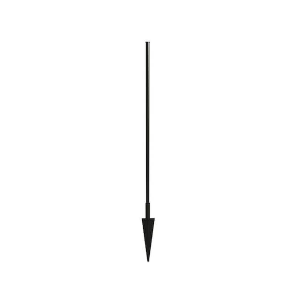 Heritage 60.6 in. H 3-Rail Steel Fence Post