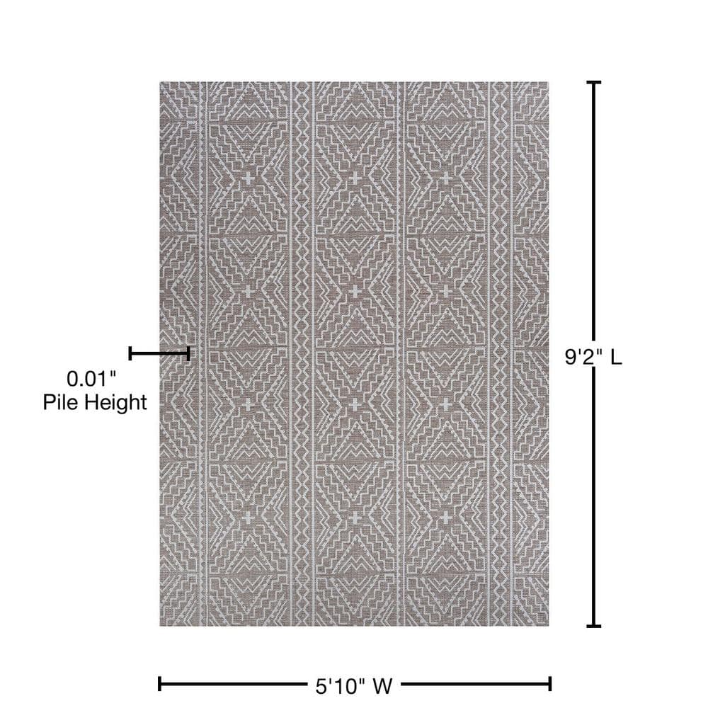 Harper Sudan 5'10" x 9'2" Rectangular Flatwoven Area Rug