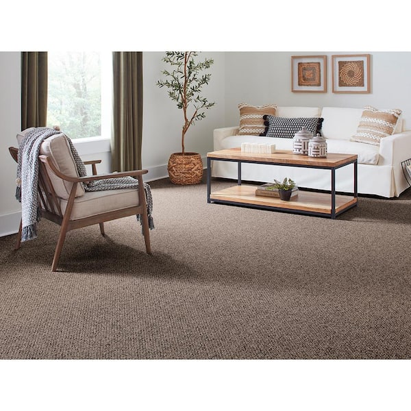 Moss Peak - Clock Tower - Brown 15 ft. 31 oz. Polyester Pattern Carpet - Installation Required