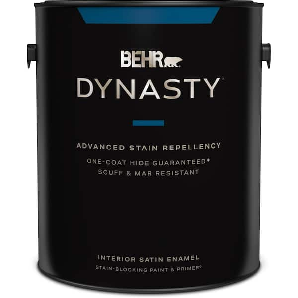 BEHR DYNASTY 1 Gal. Deep Base Satin Enamel Interior Stain-Blocking ...