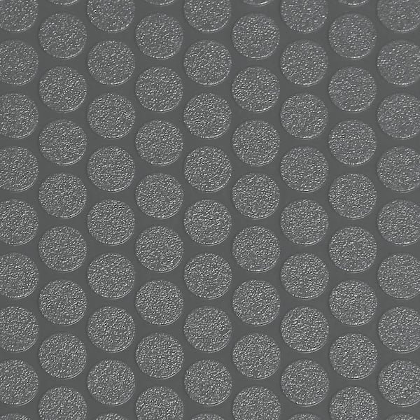 Trailer Flooring Slate Grey Small Coin Commercial Vinyl Sheet Flooring (8.5  ft. W x 15 ft. L)