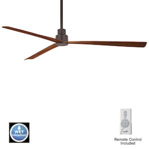 Simple 65 in. 6 Fan Speeds Ceiling Fan in Oil Rubbed Bronze with Remote Control