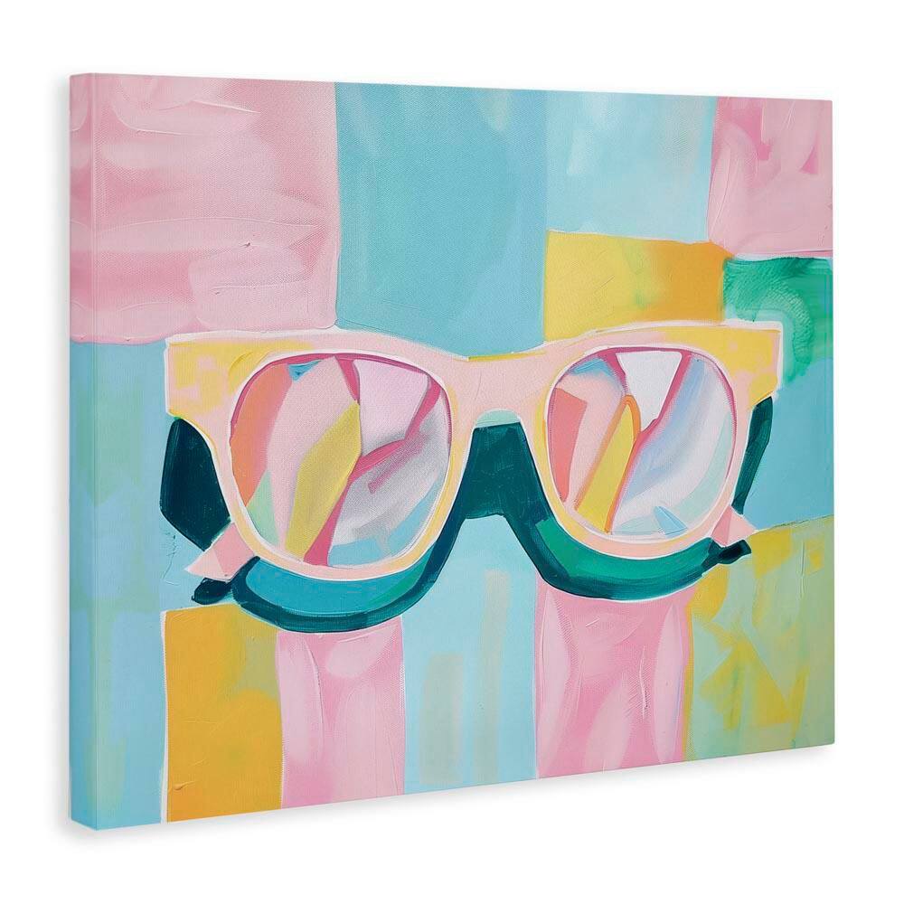 Blocked Pastels & Sunglasses by Arlington Prints Unframed Abstract Graphic Art Print 36 in. x 48 in. price history on PriceWatchPro