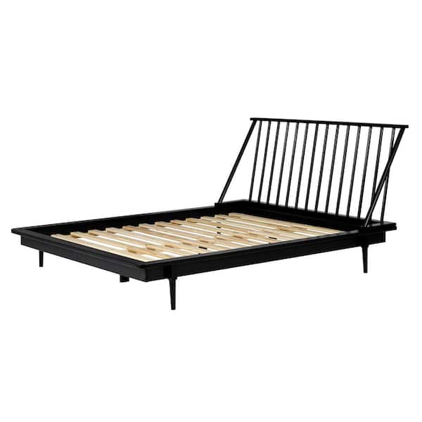 Spindle Back Solid Wood Queen Bed, Spindle Headboard Bed Frame