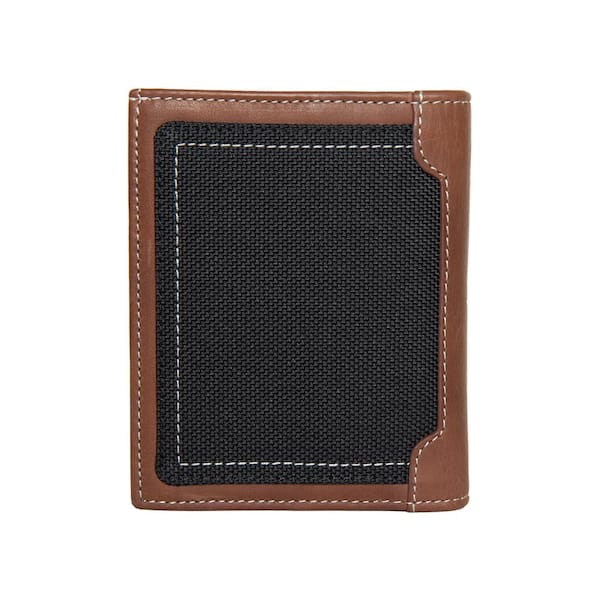 Levenger Front Pocket L-Fold Snap Men's Leather Wallet