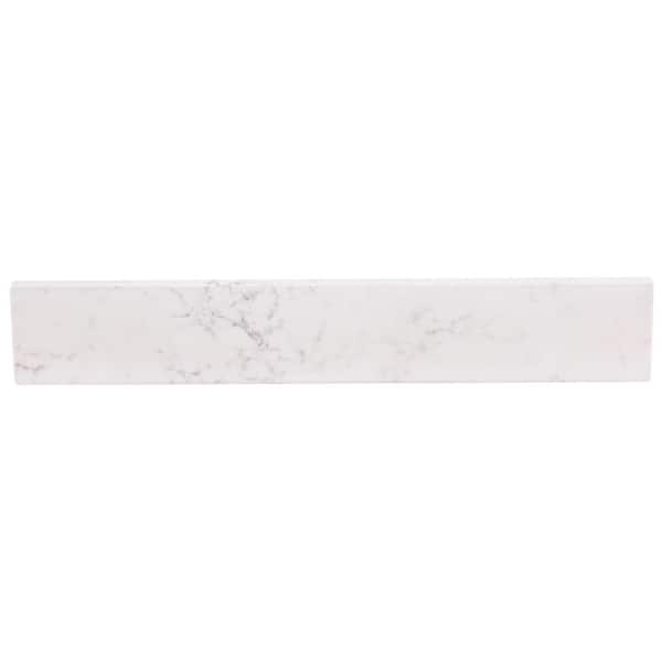 Home Decorators Collection 21 in. W Cultured Marble Vanity Sidesplash in Pulsar