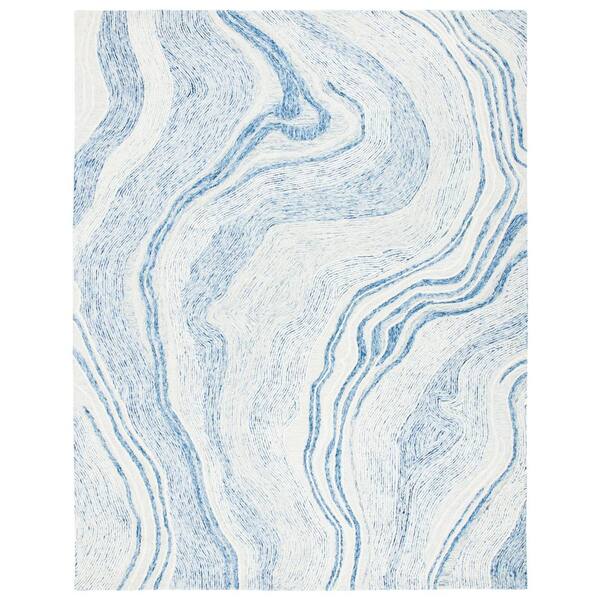 SAFAVIEH Fifth Avenue Blue/Ivory 10 ft. x 14 ft. Gradient Abstract Area Rug