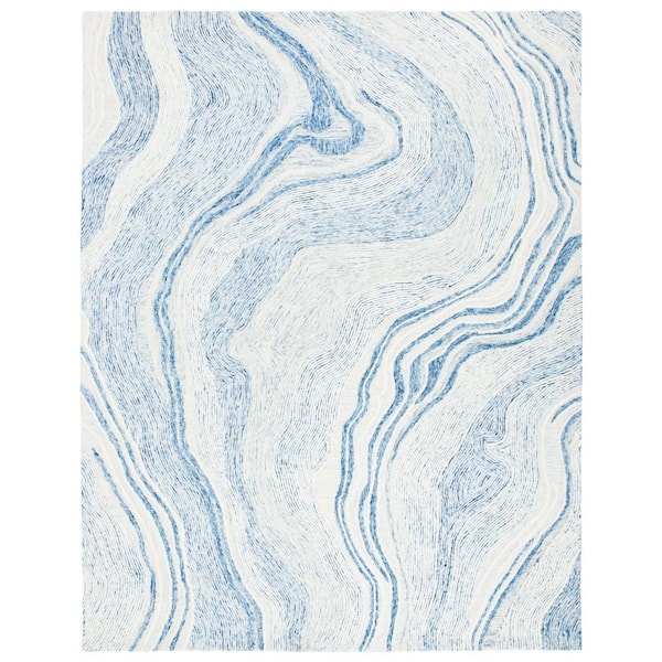 SAFAVIEH Fifth Avenue Blue/Ivory 8 ft. x 10 ft. Gradient Abstract Area Rug