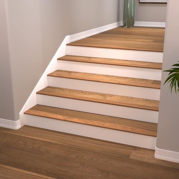 L Overlap Stair Nose Molding, Laminate Flooring Stair Nose Home Depot