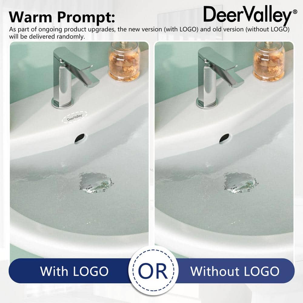 White Ceramic U-Shaped Pedestal Bathroom Sink with Overflow