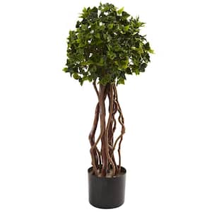2.5 ft. Artificial UV Resistant Indoor/Outdoor English Ivy Topiary