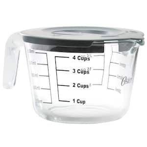 Coolidge 4-Cup Clear Glass Measuring Cup with Snap on Lid