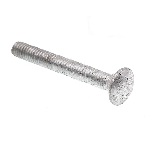 100 Hot Dipped Galvanized Carriage Bolts 5/16-18 X 3 With Flat Washers & Nuts 