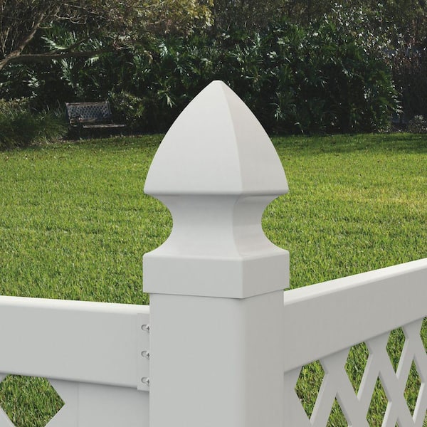 Buy 5 in. x 5 in. x 8 ft. White Vinyl Fence Post Online at Lowest Price
