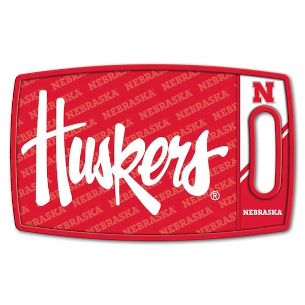 NCAA Nebraska Cornhuskers Logo Series Cutting Board 9in x 0.5in- Rectangle- Manufactured Wood and polypropylene