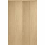 48 in. x 80 in. Smooth Flush Solid Core Stain Grade Maple MDF Interior Closet Bi-Fold Door with Matching Trim