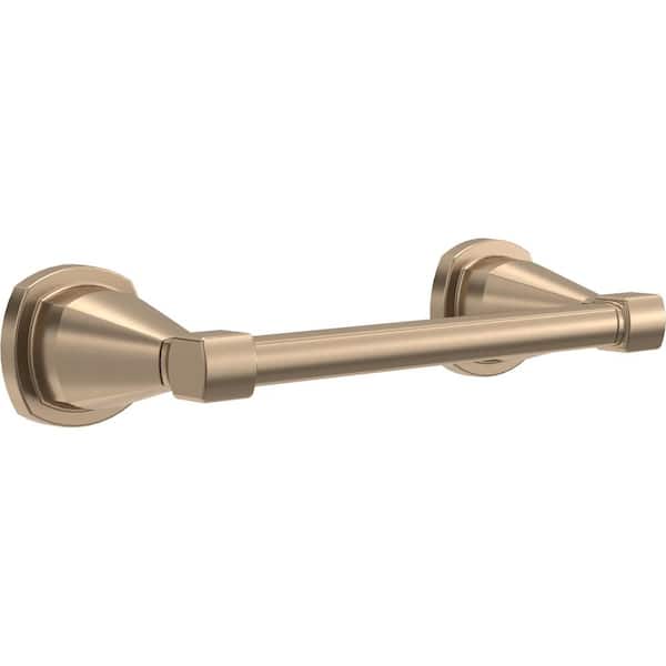 Delta Stryke Double Post Pivoting Toilet Paper Holder in Champagne Bronze