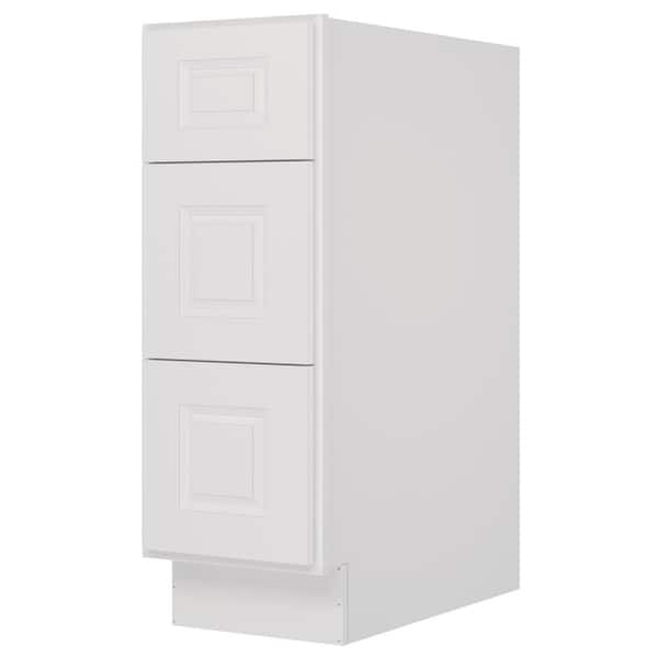 HOMEIBRO 12 in. Wx24 in. Dx34.5 in. H in Raised Panel Dove Plywood