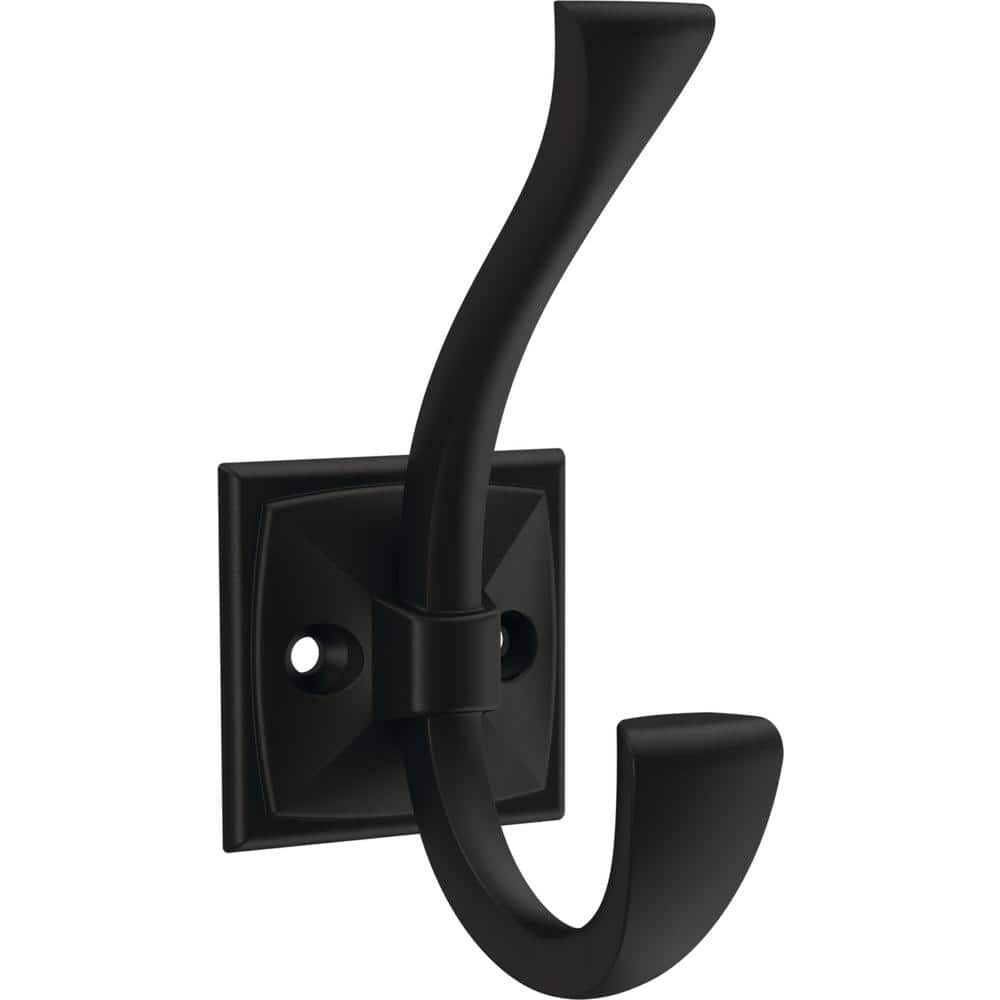 Matte Black Cast Iron Double Coat Hook Manufacturer Supplier from