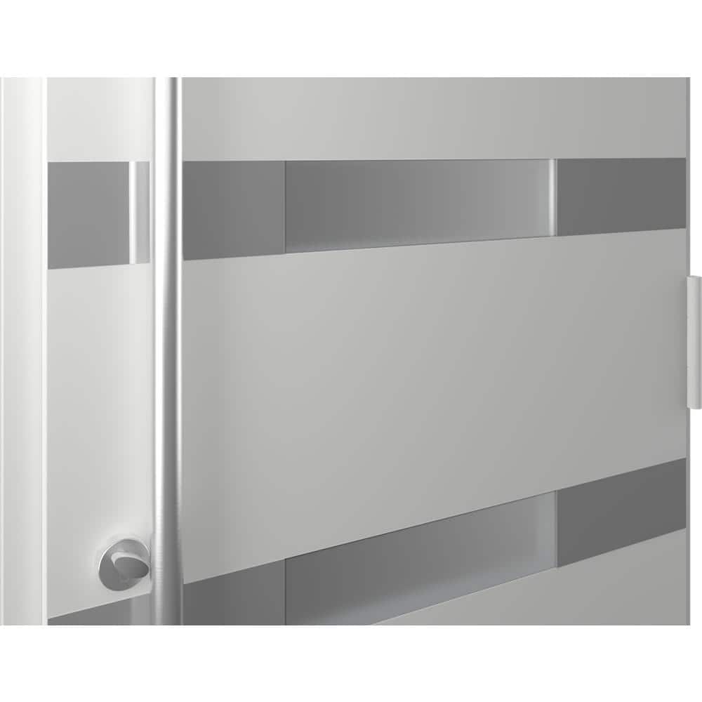 Aura Anthracite and Brown Zinc-Galvanized Steel Screen Door