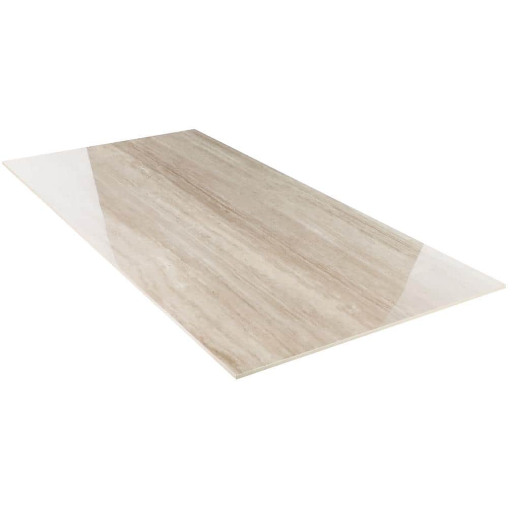 Atlanta Taupe Large Format Polished Porcelain Floor and Wall Tile